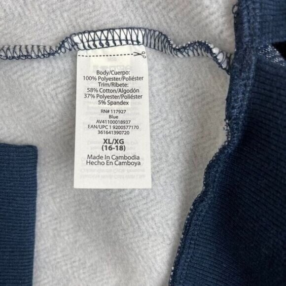 Avia Womens XL/XG Blue Textured Long Sleeve Pullover Sweater With Ribbed Cuffs & - Picture 4 of 8